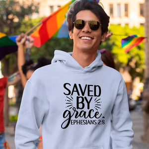 Hoodie Unisex Saved By Grace Ephesians