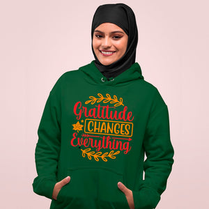 Hoodie Unisex Gratitude Changes Everything