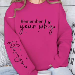 Sweatshirt Unisex Remember your why