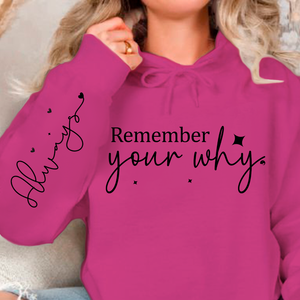 Hoodie Unisex Remember your why