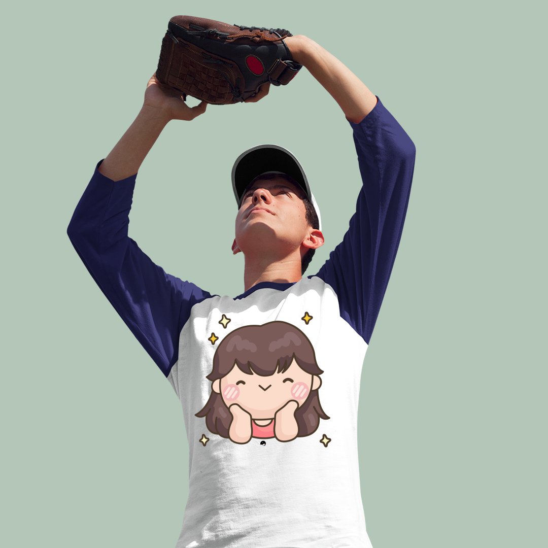 Unisex Sleeve Baseball Tee Shining