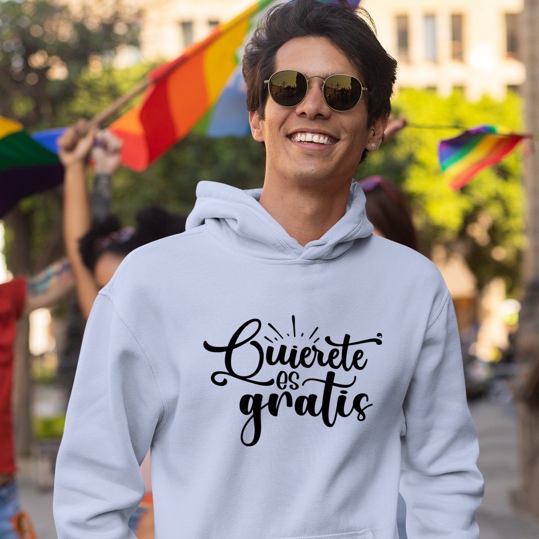 Hoodie Unisex Quierete Es Gratis