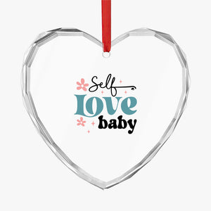 Crystal Glass Ornament Self Love Baby