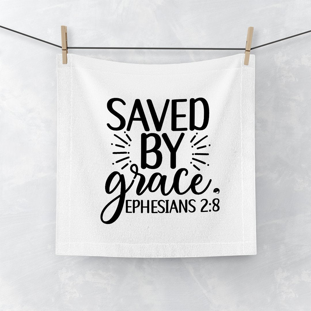 Face Towel Saved By Grace Ephesians