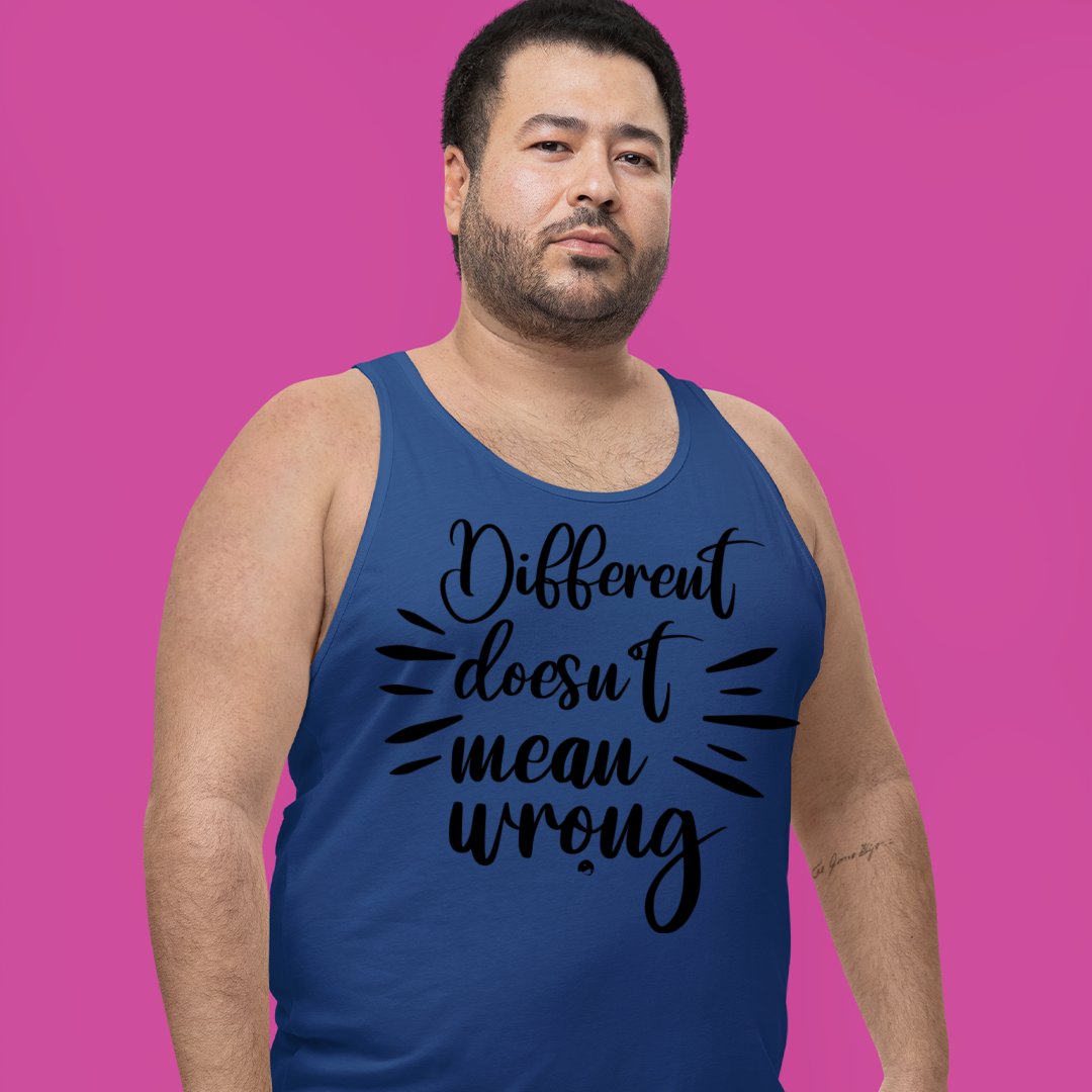 Unisex Jersey Tank Different Doesn't Mean Wrong