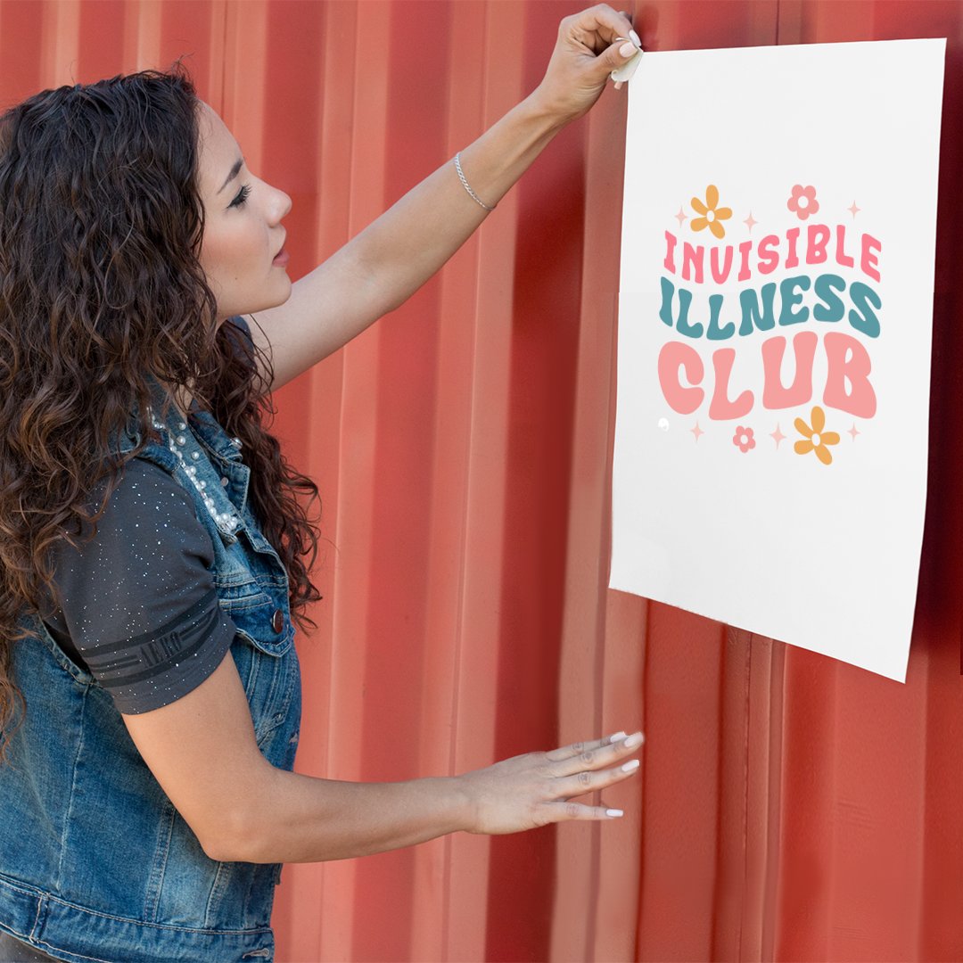 Matte Vertical Posters Invisible Illness Club