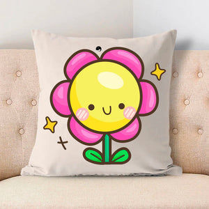 Pillow Case Happy Flower