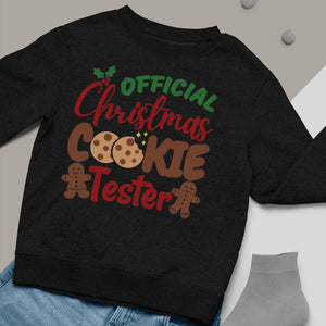 Sweatshirt Unisex Official Christmas Cookie Tester