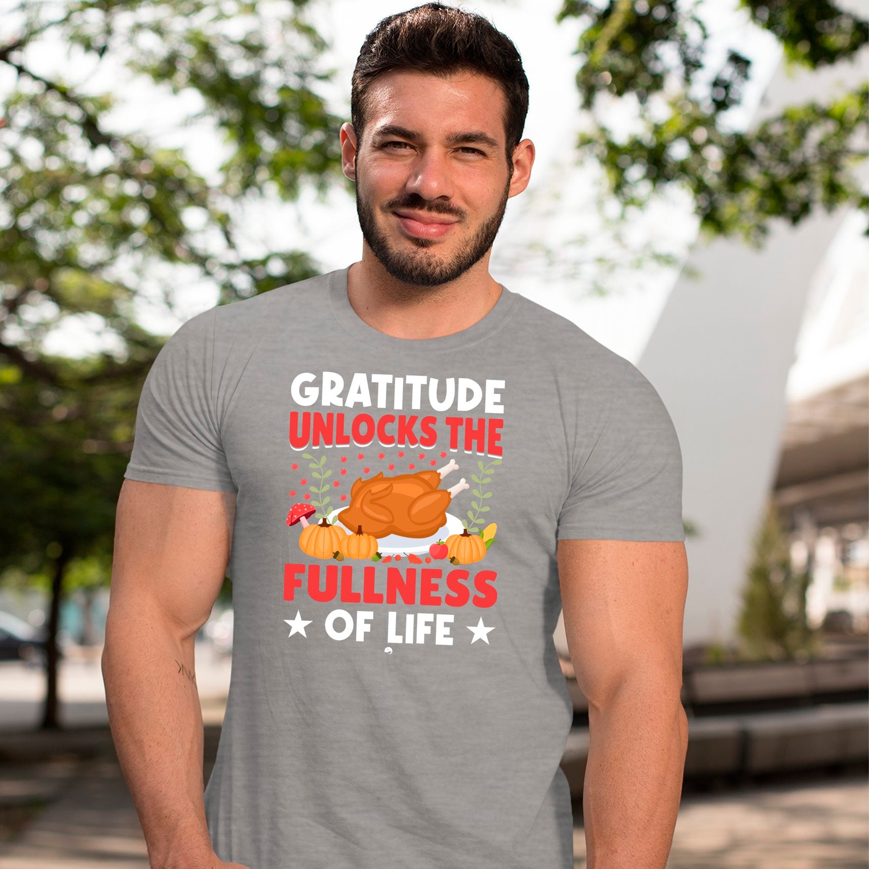 T-shirt Gratitude Unlocks The Fullness Of Life