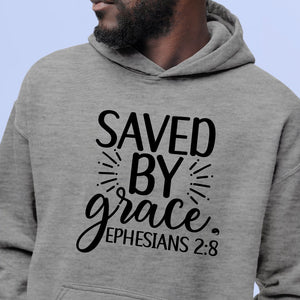 Hoodie Unisex Saved By Grace Ephesians