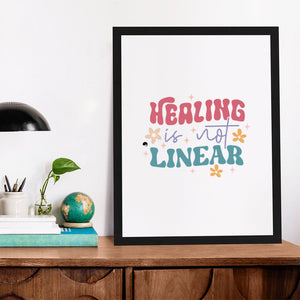 Matte Vertical Posters Healing Is Not Linear