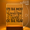 Glass Acrylic It's The Most Wonderful Time Of The Year