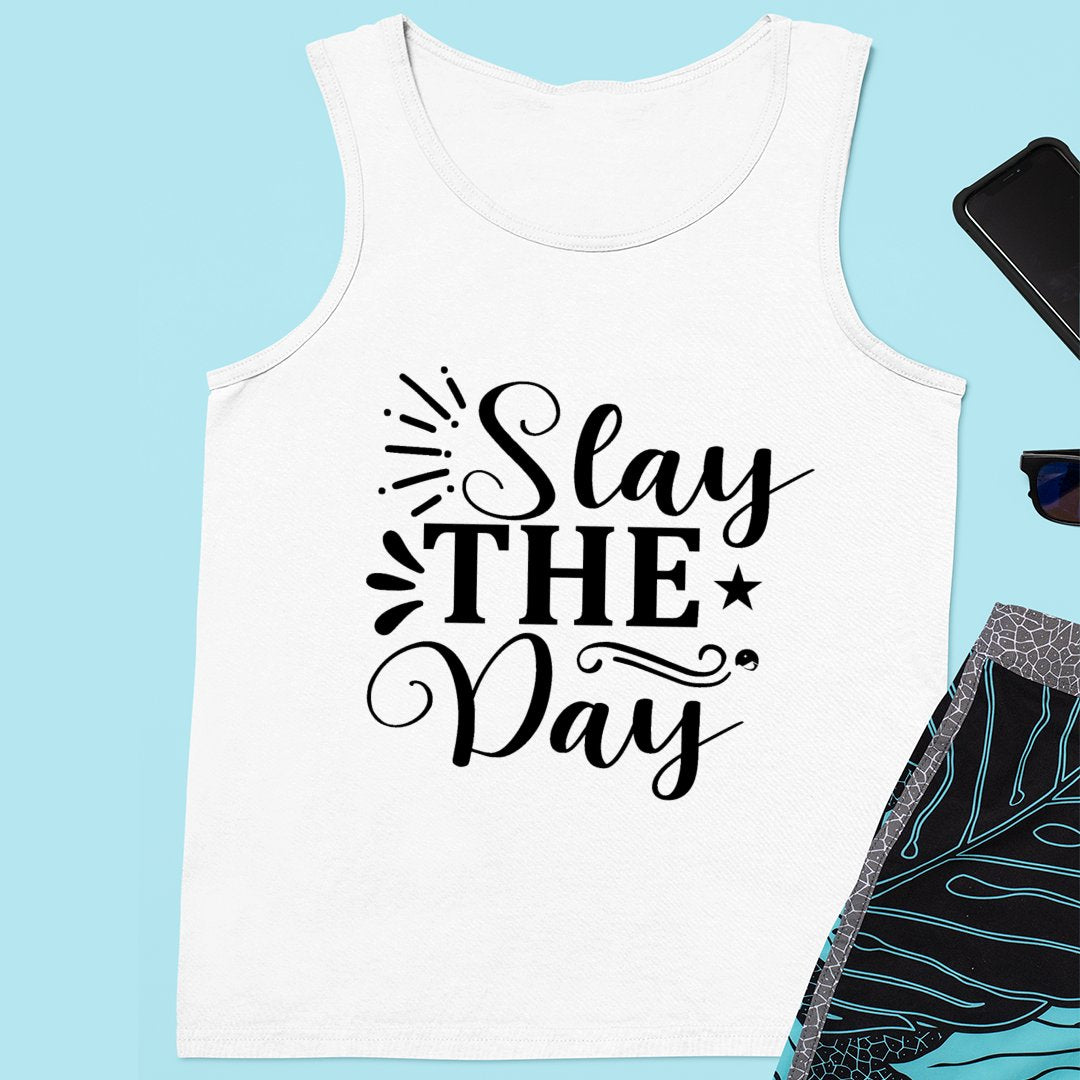 Unisex Jersey Tank Stay The Day