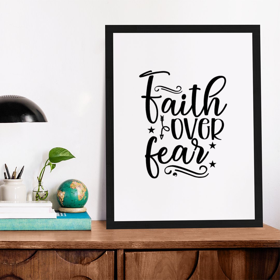 Matte Vertical Posters Faith Over Fear