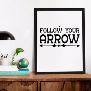 Matte Vertical Posters Follow Your Arrow