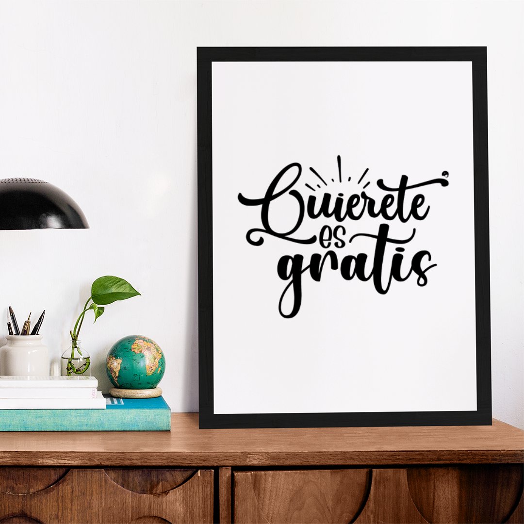 Matte Vertical Posters Quierete Es Gratis