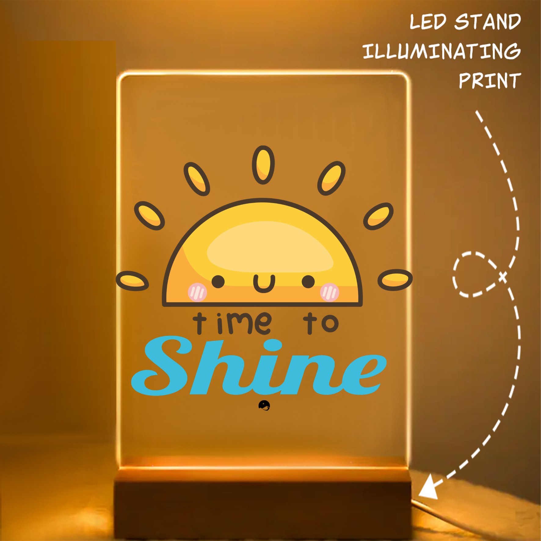 Glass Acrylic Time To Shine