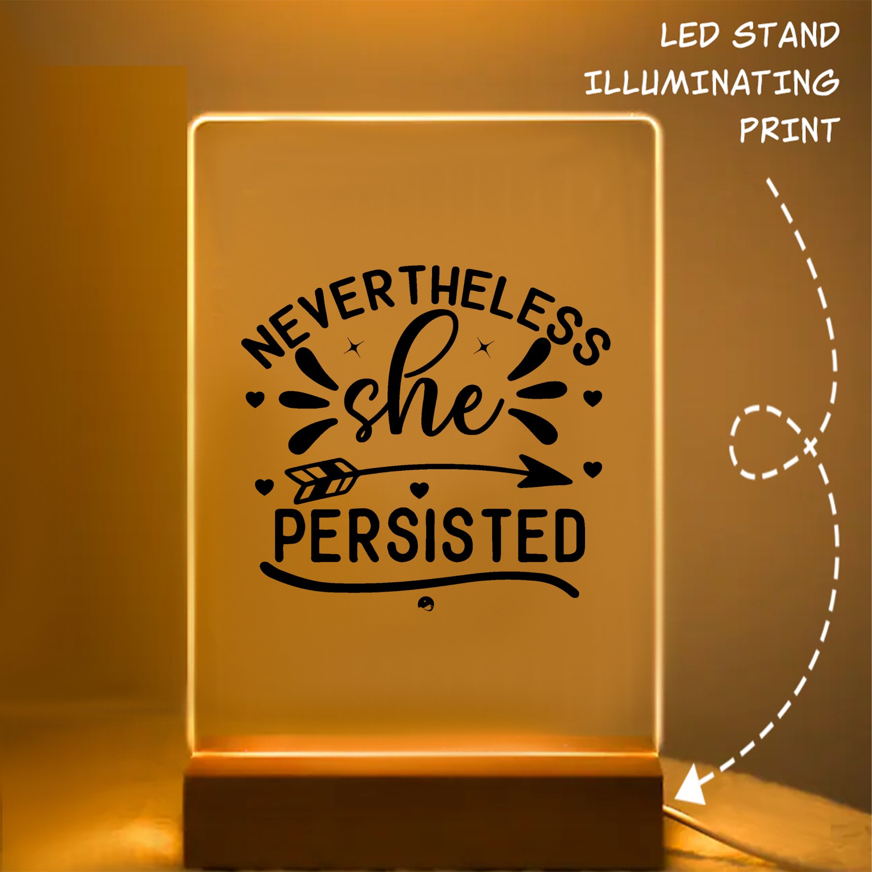 Glass Acrylic Never The Less She Persisted