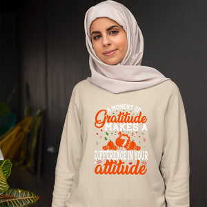 Sweatshirt Unisex Gratitude Makes A Difference