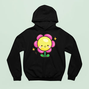 Hoodie Unisex Happy Flower