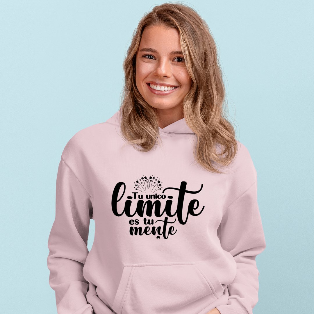 Hoodie Unisex Tu Unico Limite Es Tu Mente