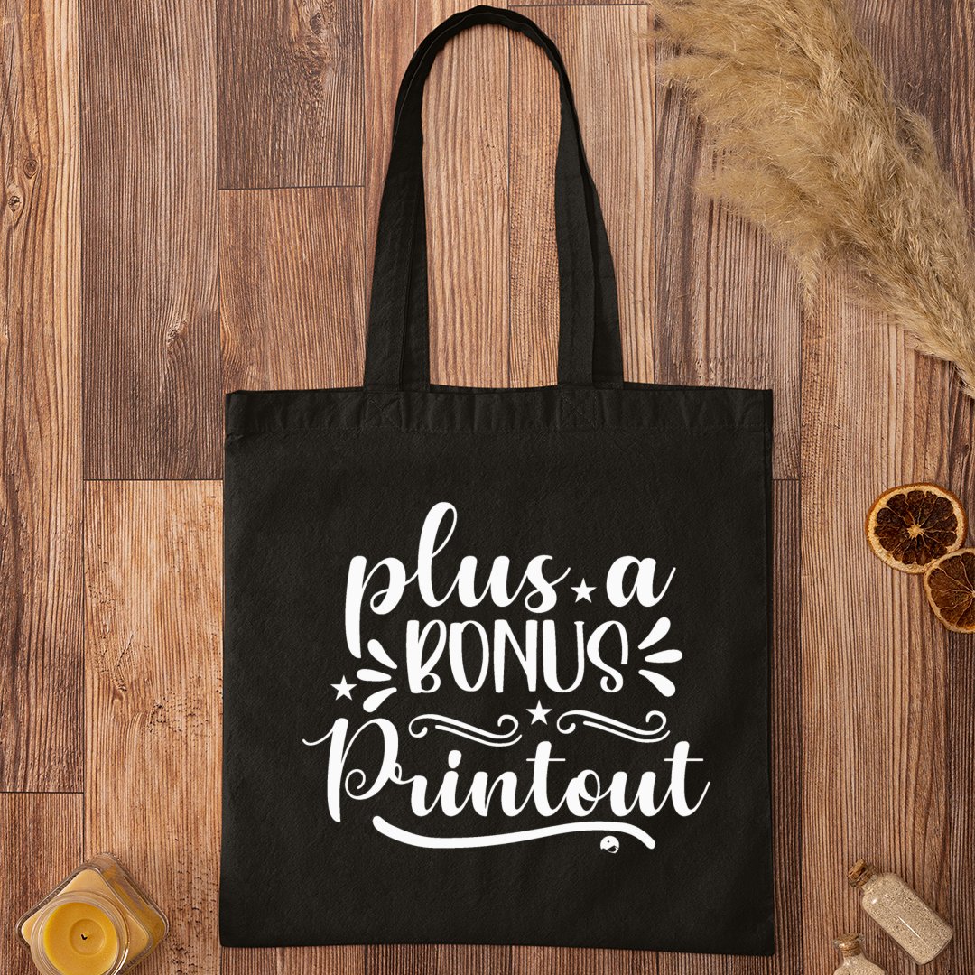 Tote Bag Plus A Bonus Printout