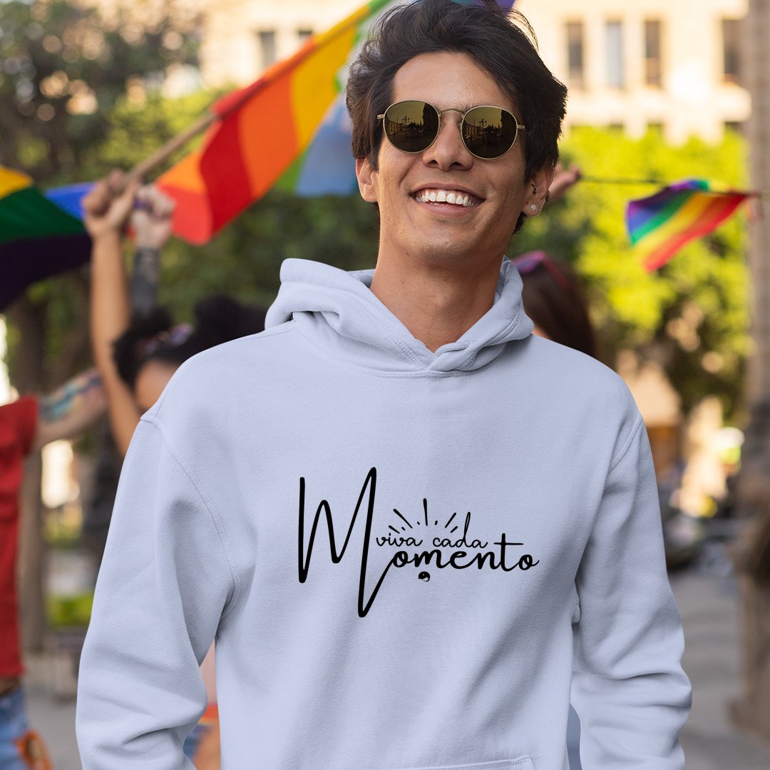 Hoodie Unisex Viva Cada Momento