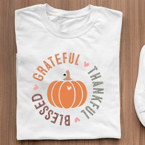 T-shirt Grateful Thankful Blessed