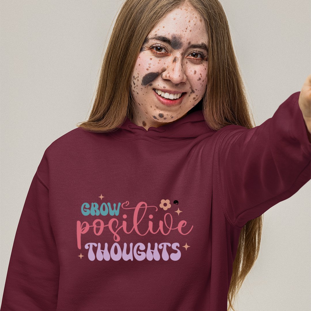 Hoodie Unisex Grow Positive Thoughts