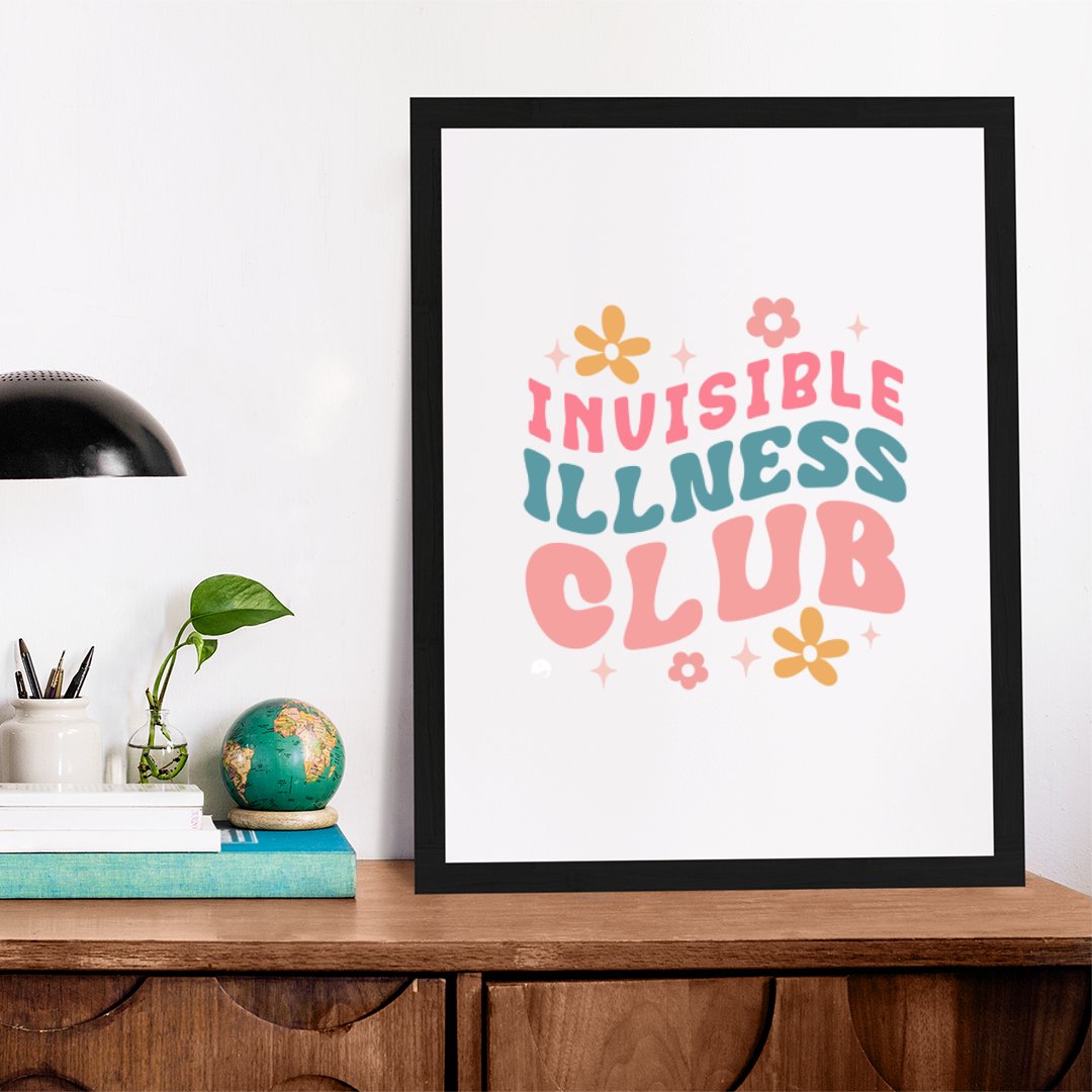 Matte Vertical Posters Invisible Illness Club