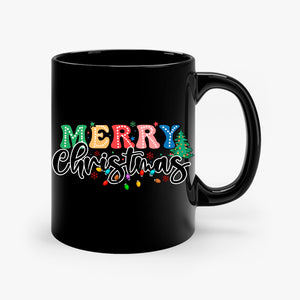 Mug Merry Christmas Retro Christmas Doodle Dots