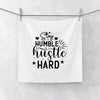 Face Towel Stay Humble Hustle Hard