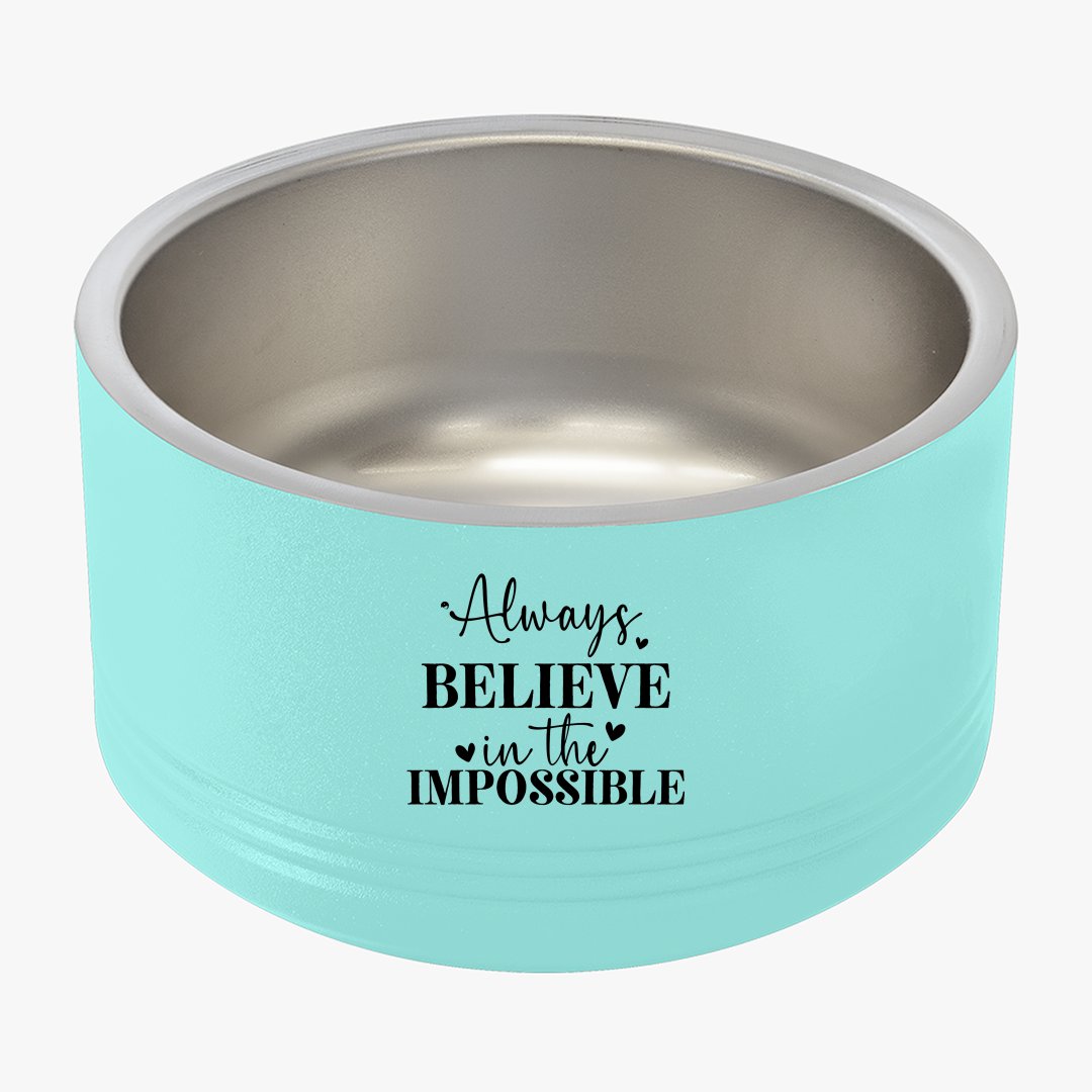 Pet Bowl Always Believe In The Impossible