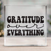 Square Acrylic glass Gratitude Over Everything