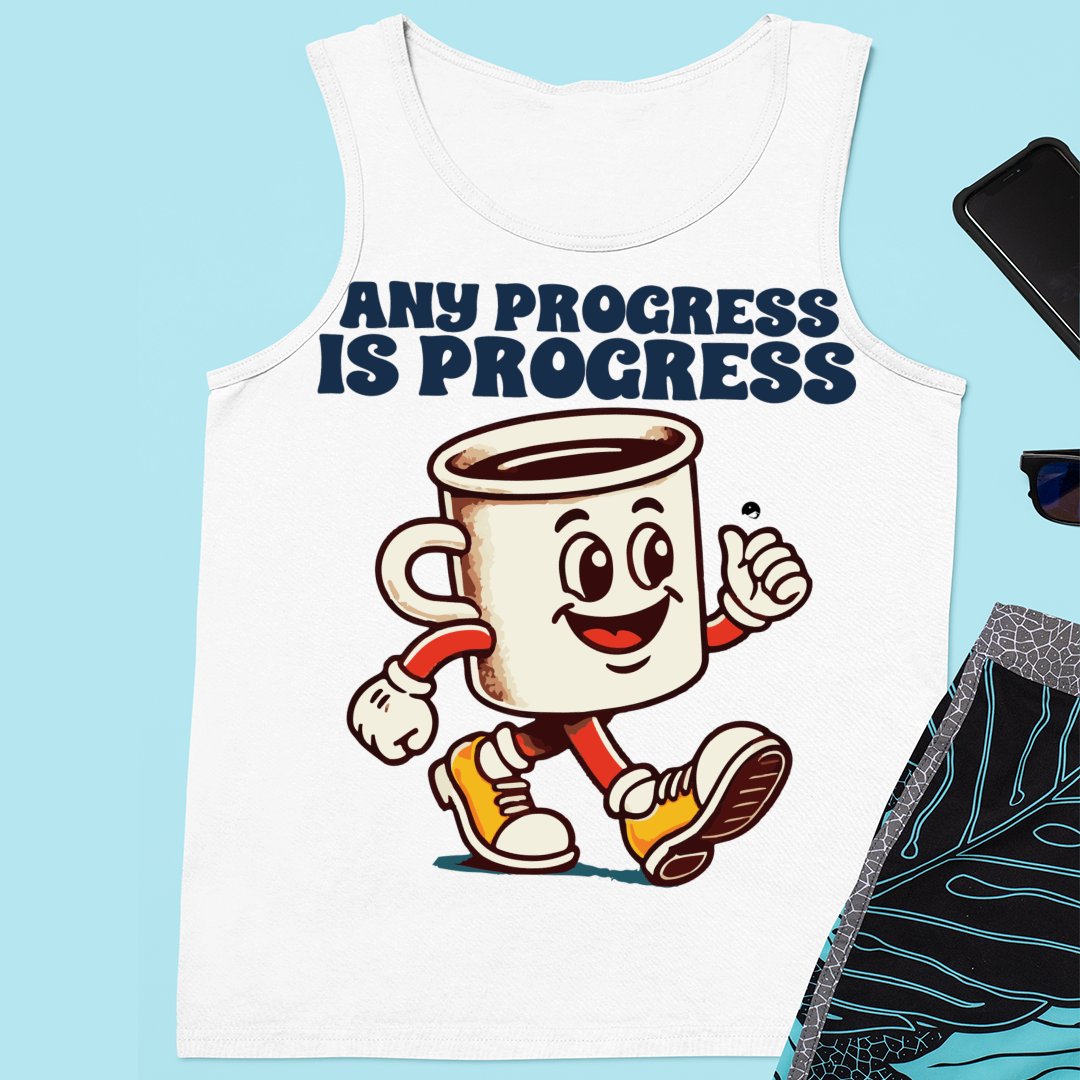 Unisex Jersey Tank Any Progress Is Progress