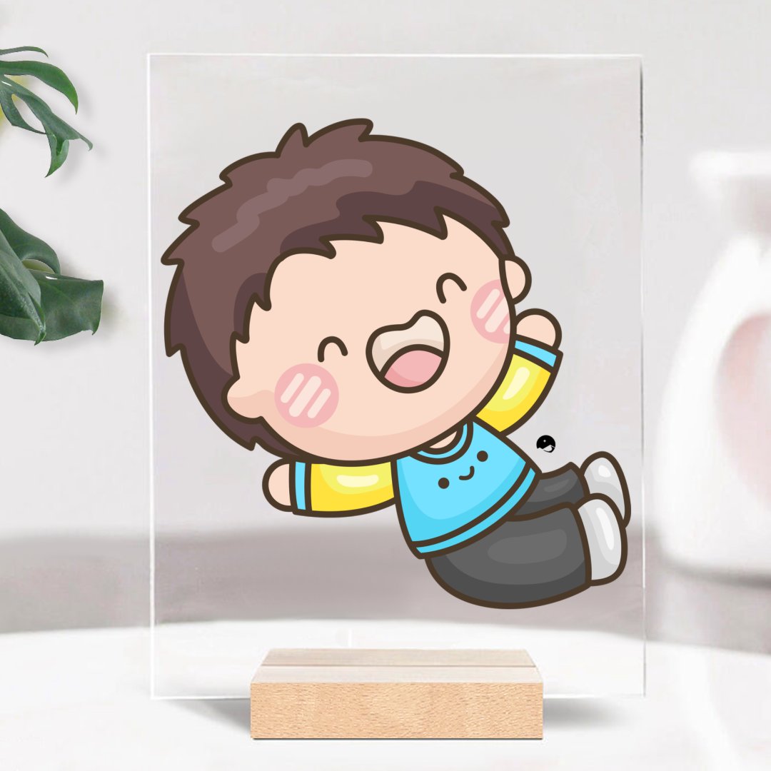 Glass Acrylic Laughing