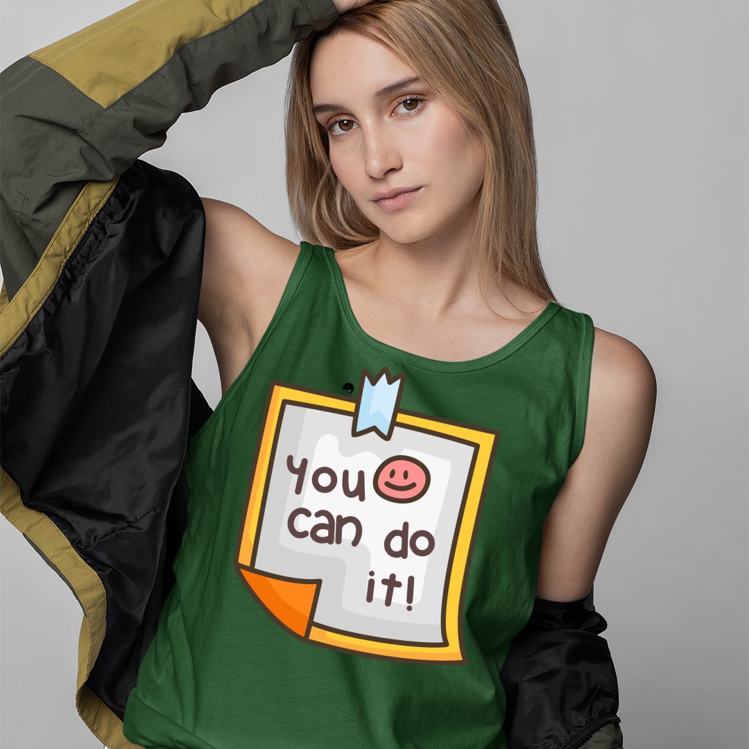 Unisex Jersey Tank You Can Do It