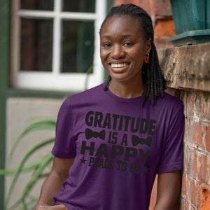 T-shirt Gratitude Is A Happy Place To Be