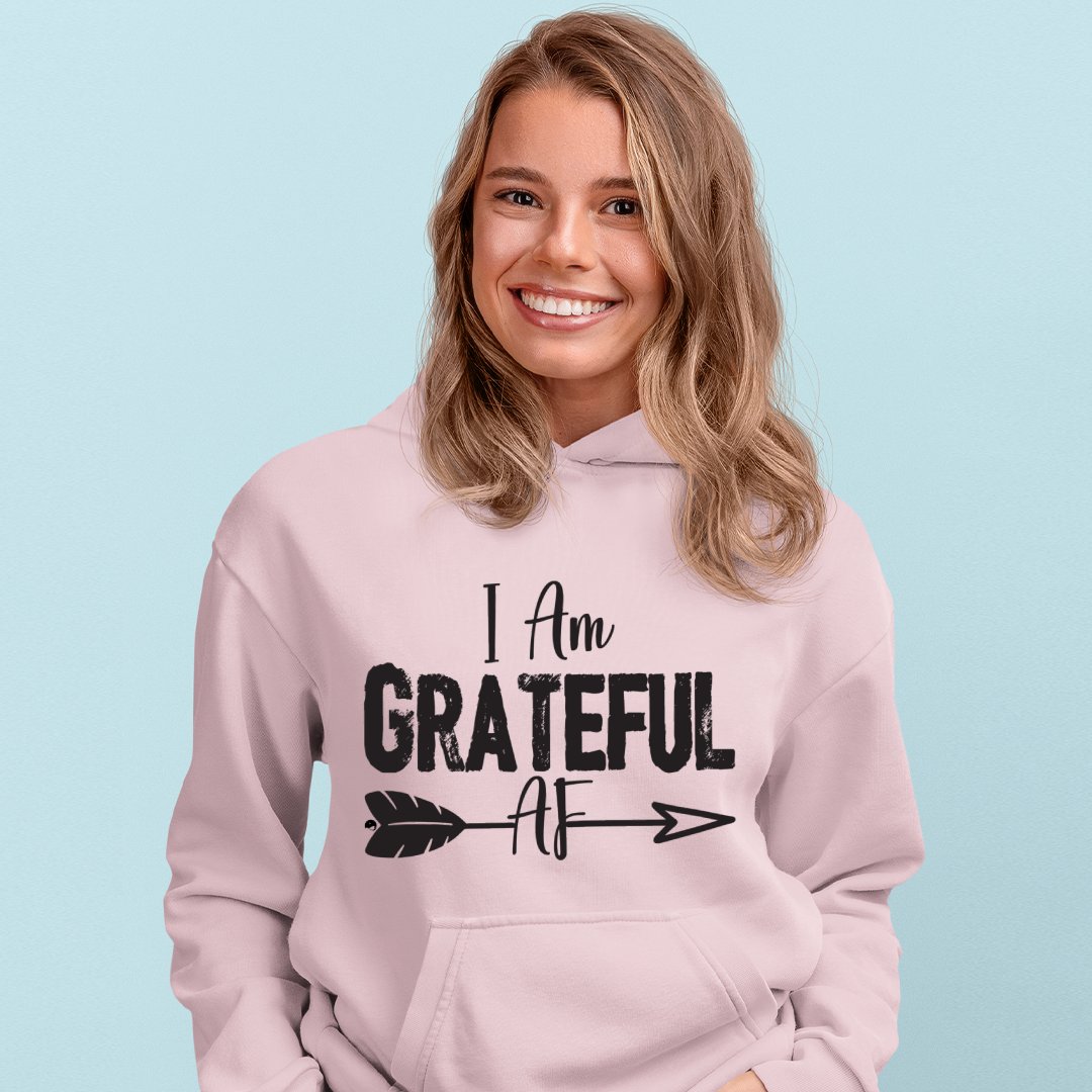 Hoodie Unisex I Am Grateful AF