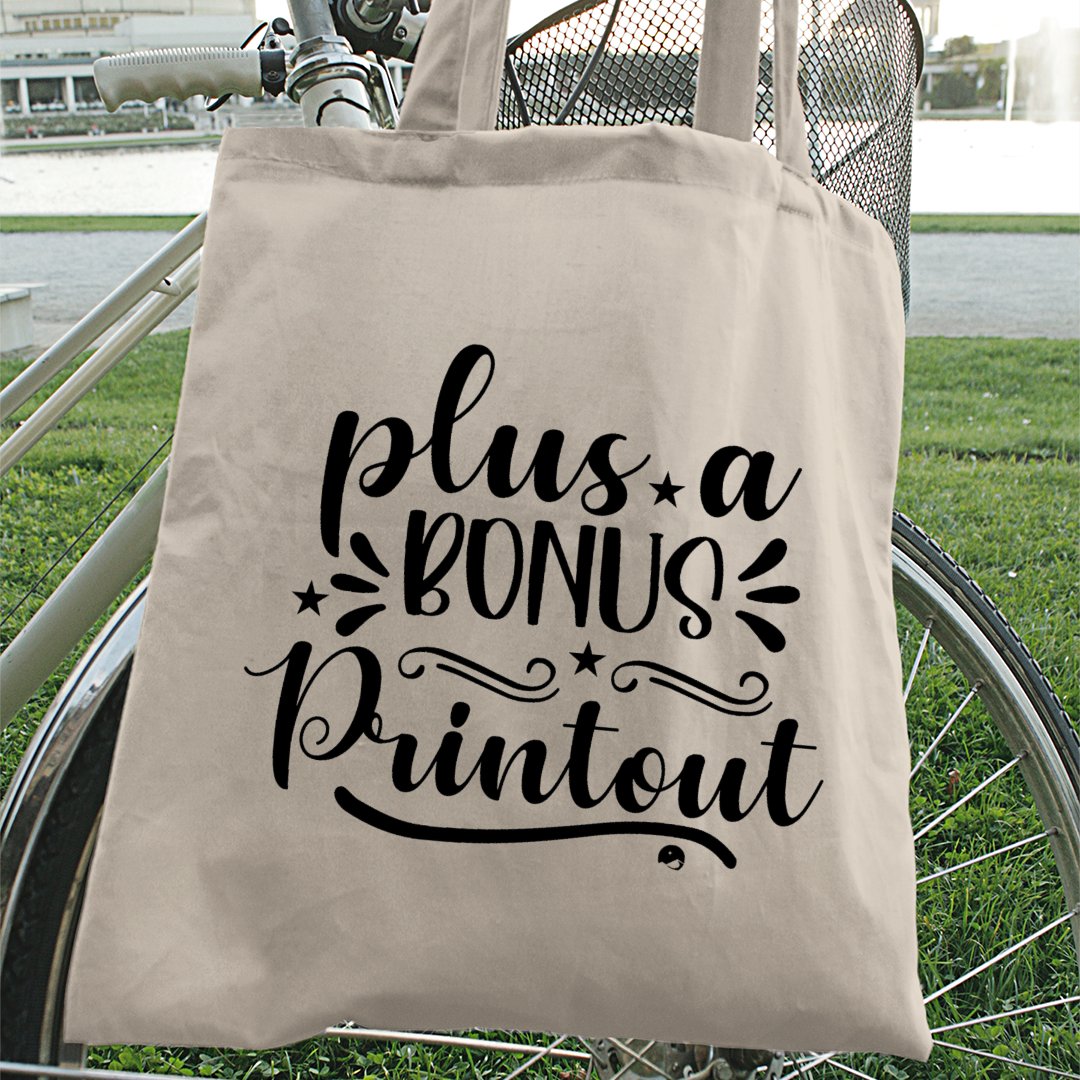 Tote Bag Plus A Bonus Printout