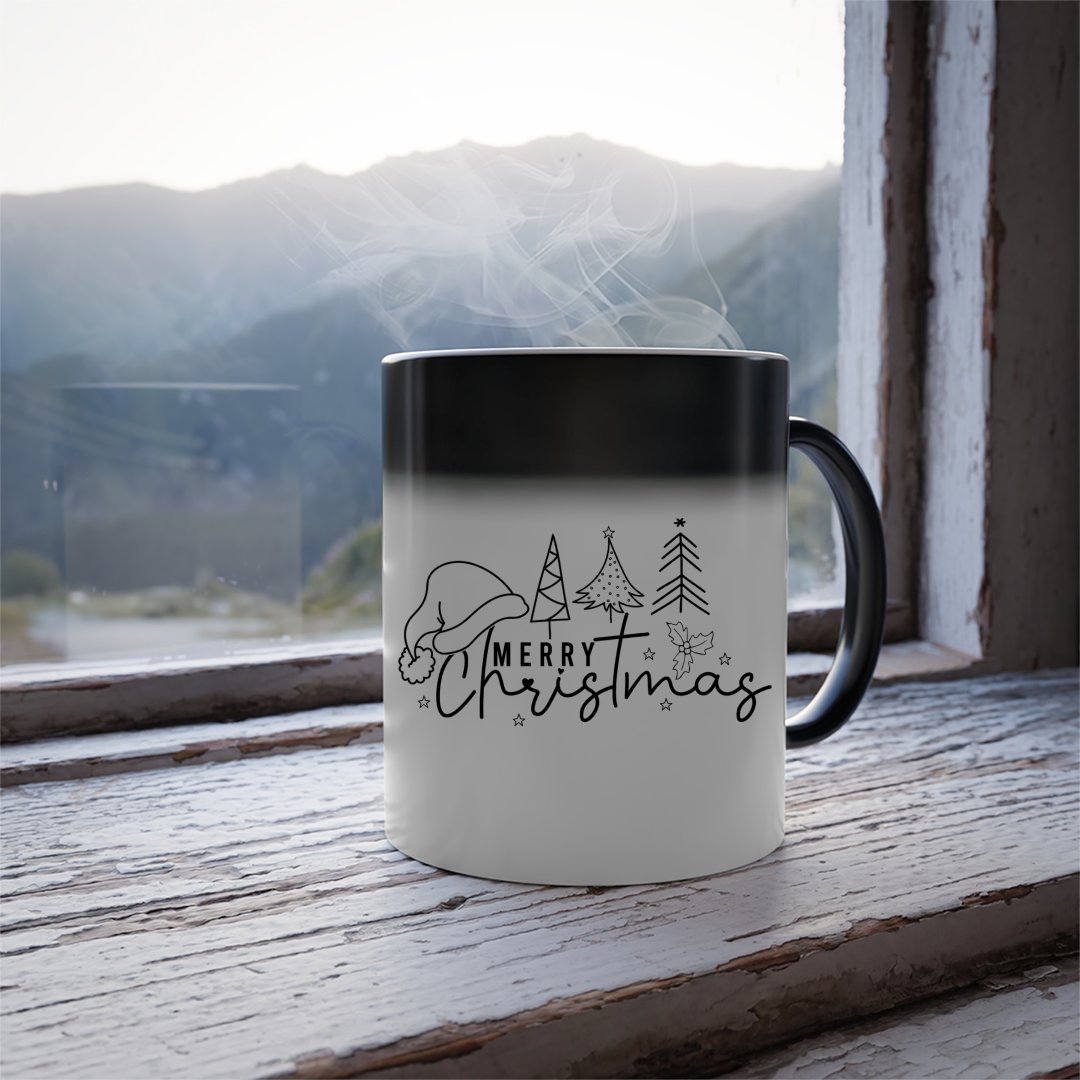 Mug Merry Christmas Tree Line Christmas