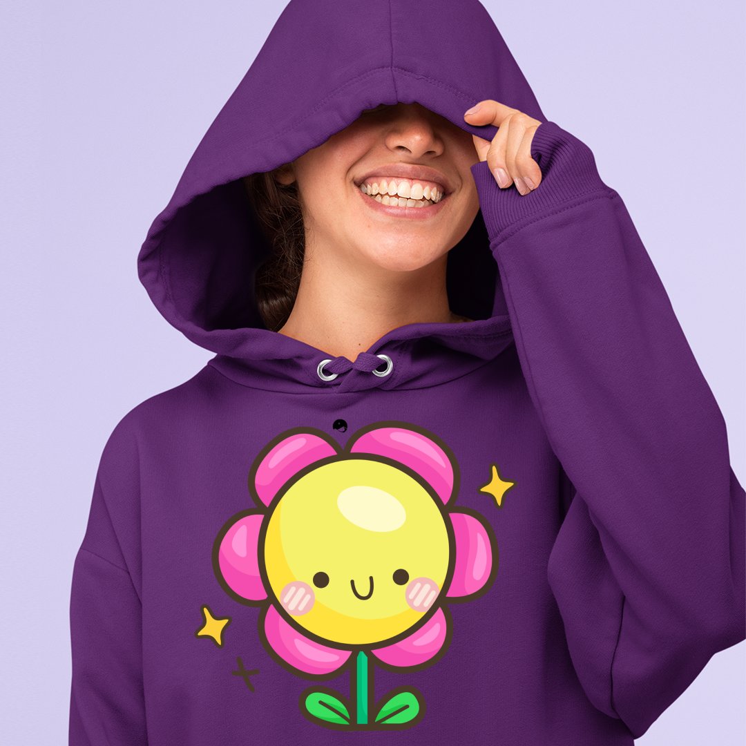 Hoodie Unisex Happy Flower