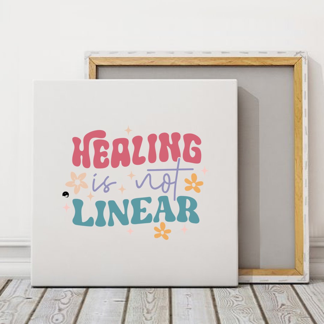 Square Stretched Canvas Healing Is Not Linear