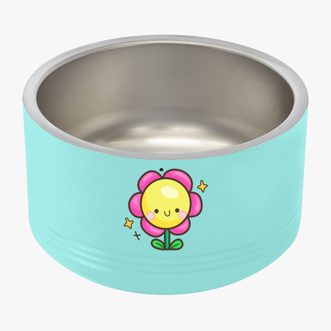 Pet Bowl Happy Flower