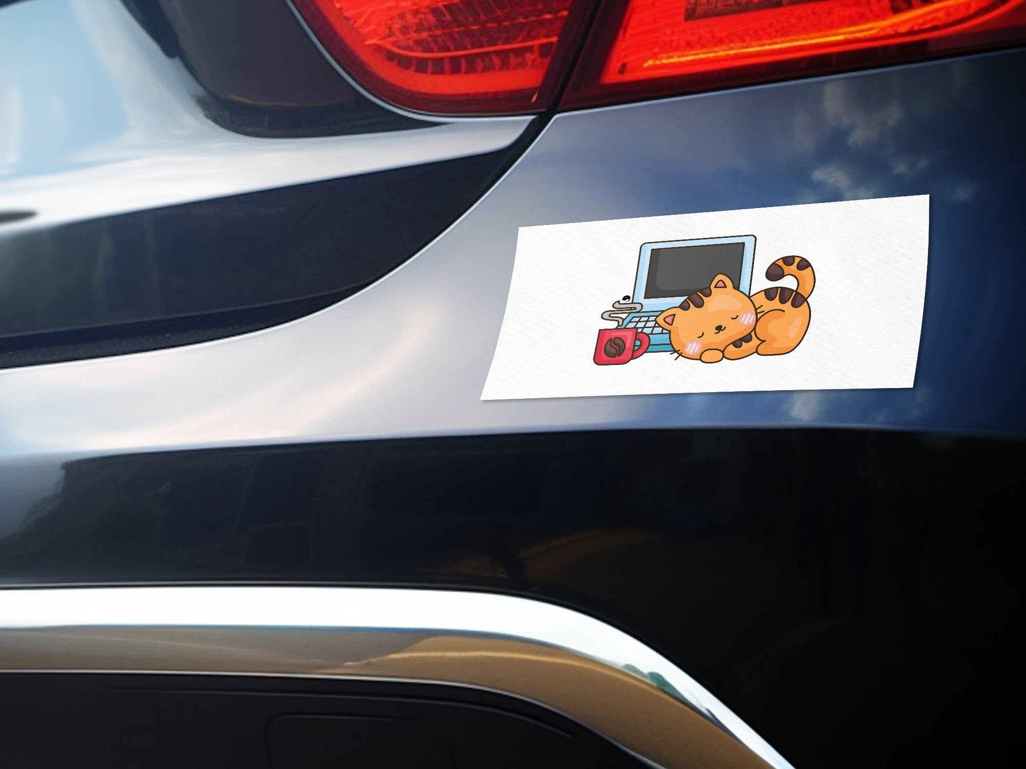 Bumper Stickers Coffee Break Cat Nap