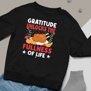 Sweatshirt Unisex Gratitude Unlocks The Fullness Of Life