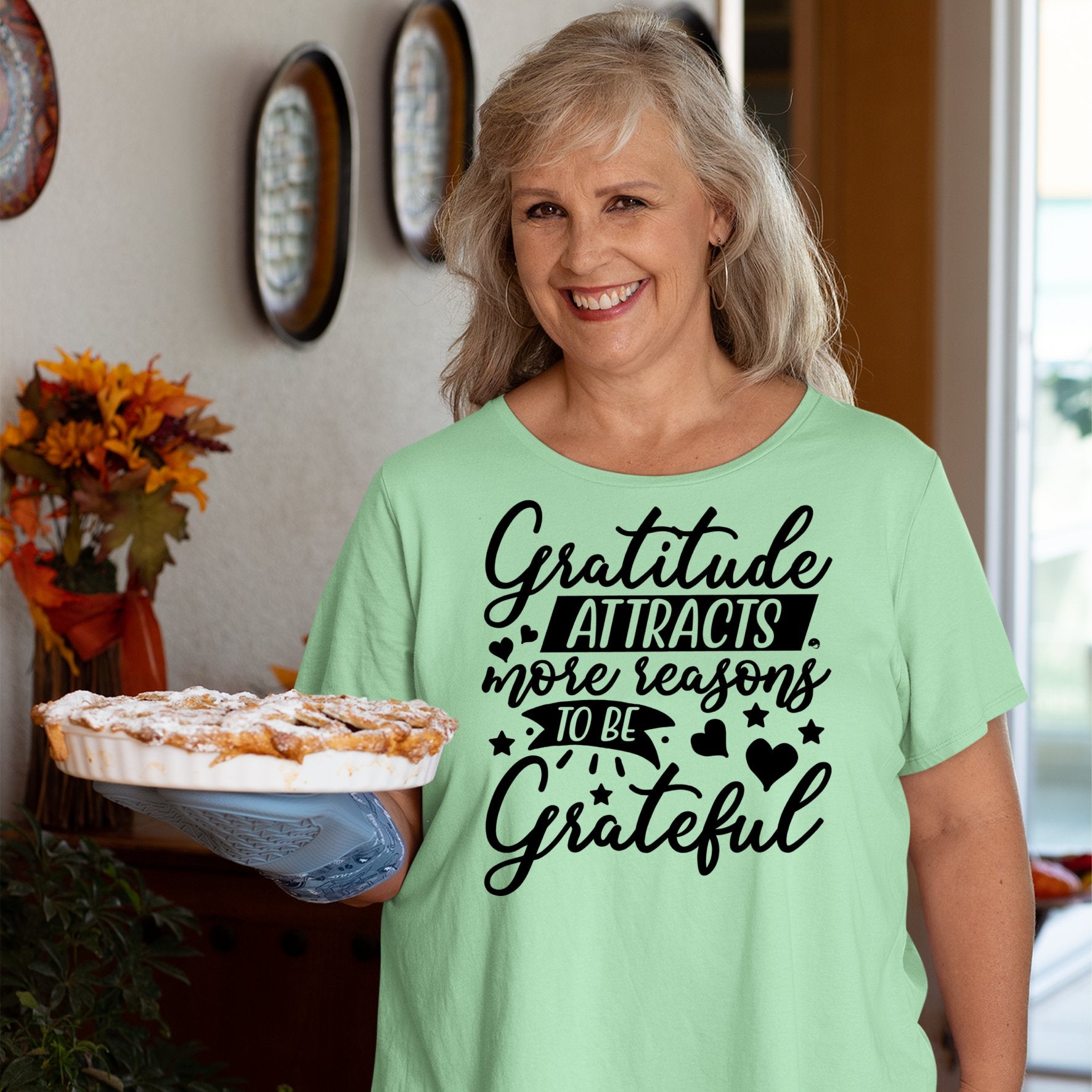 T-shirt Gratitude Attracts More Reasons To Be Grateful