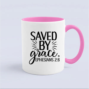 Mug Saved By Grace Ephesians