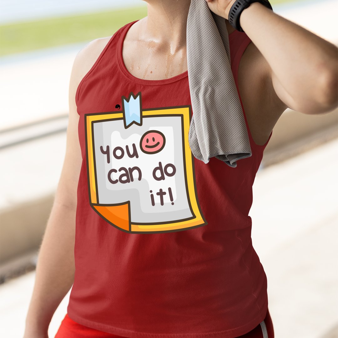 Unisex Jersey Tank You Can Do It