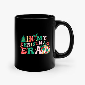 Mug In My Christmas Era Groovy Christmas Doodle Dots